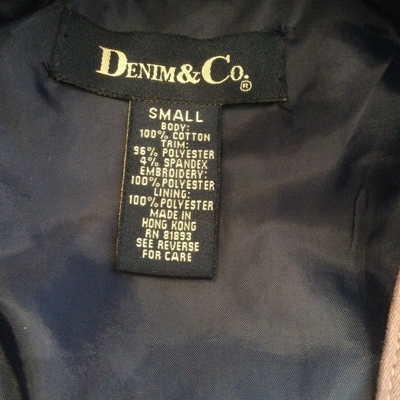 Denim & Co Embroidered Denim Jacket - Picture 7 of 7